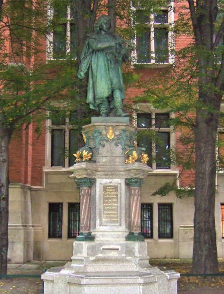Monument for Copernicus in Krakau, Polen
